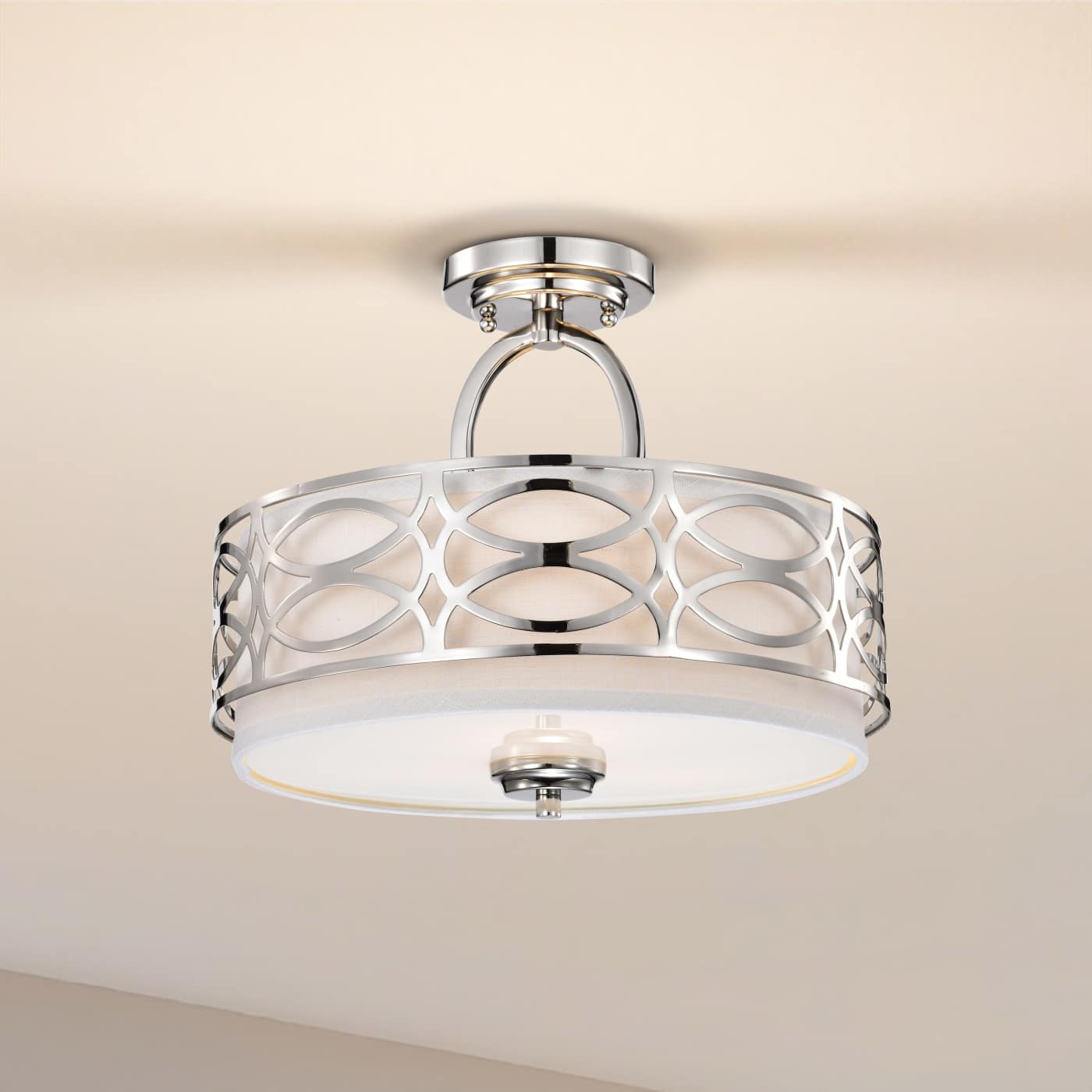 HARLOW 3 LIGHT SEMI-FLUSH - 60-4629
