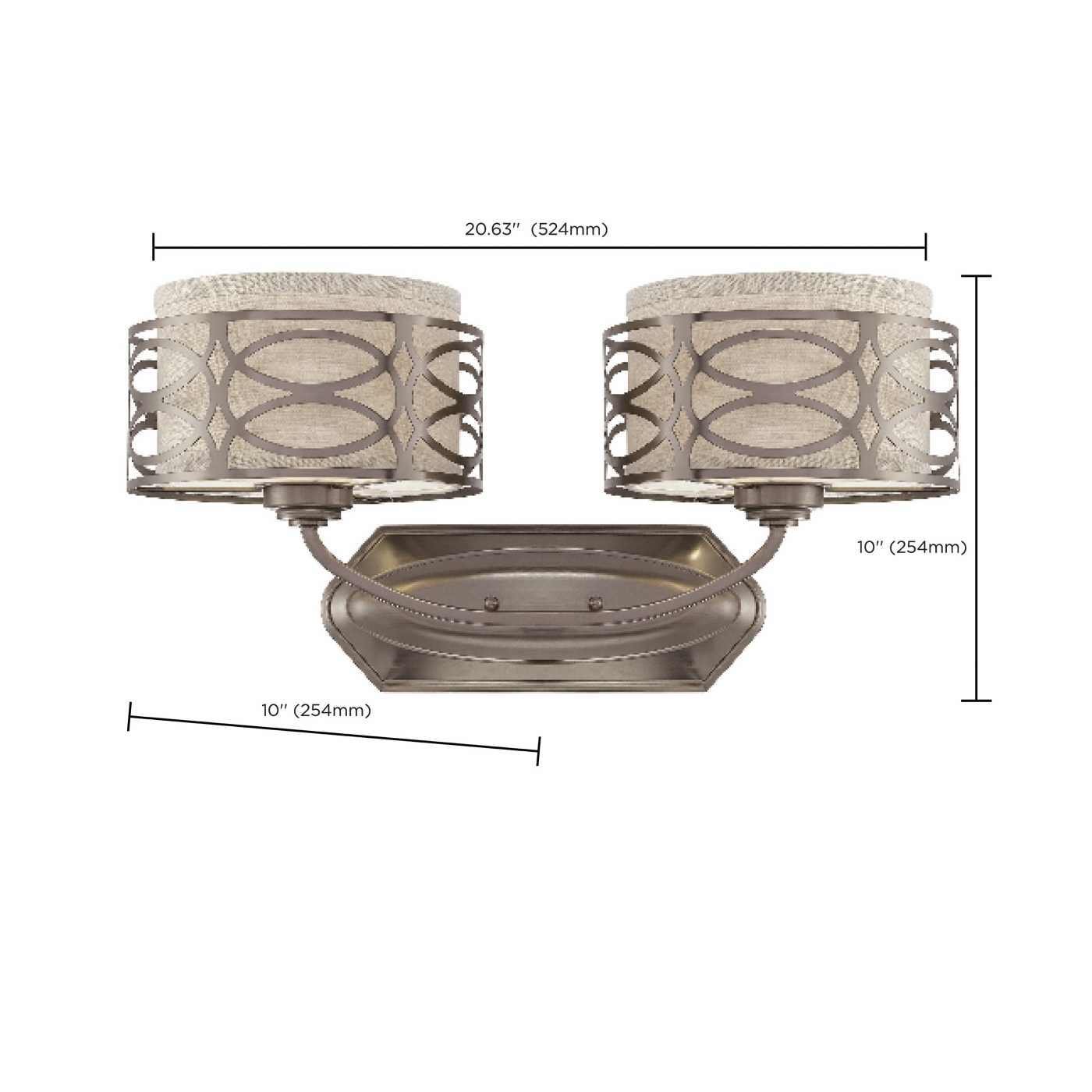 HARLOW 2 LIGHT VANITY - 60-4722
