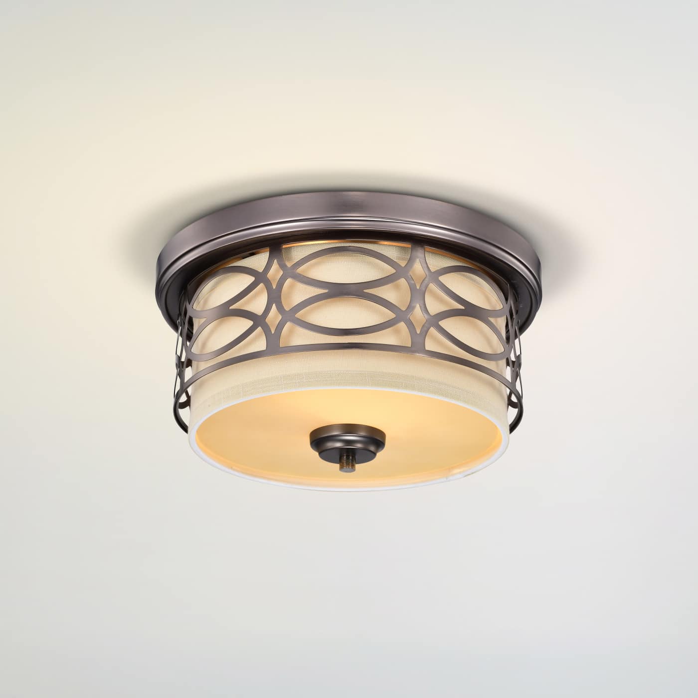 HARLOW 2 LIGHT FLUSH DOME - 60-4727