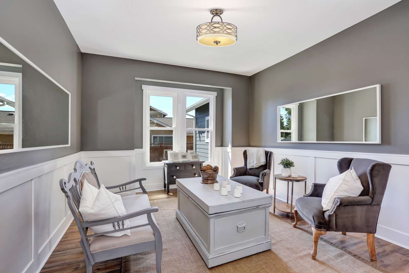 HARLOW 3 LIGHT SEMI-FLUSH - 60-4729