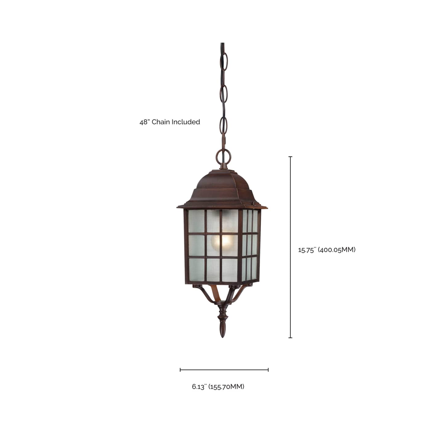 ADAMS 1 LGT OUTDOOR HANGING - 60-4912