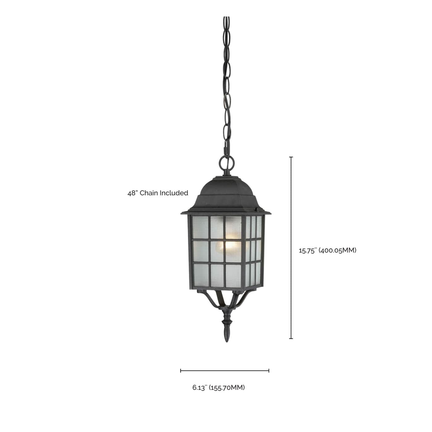 ADAMS 1 LGT OUTDOOR HANGING - 60-4913