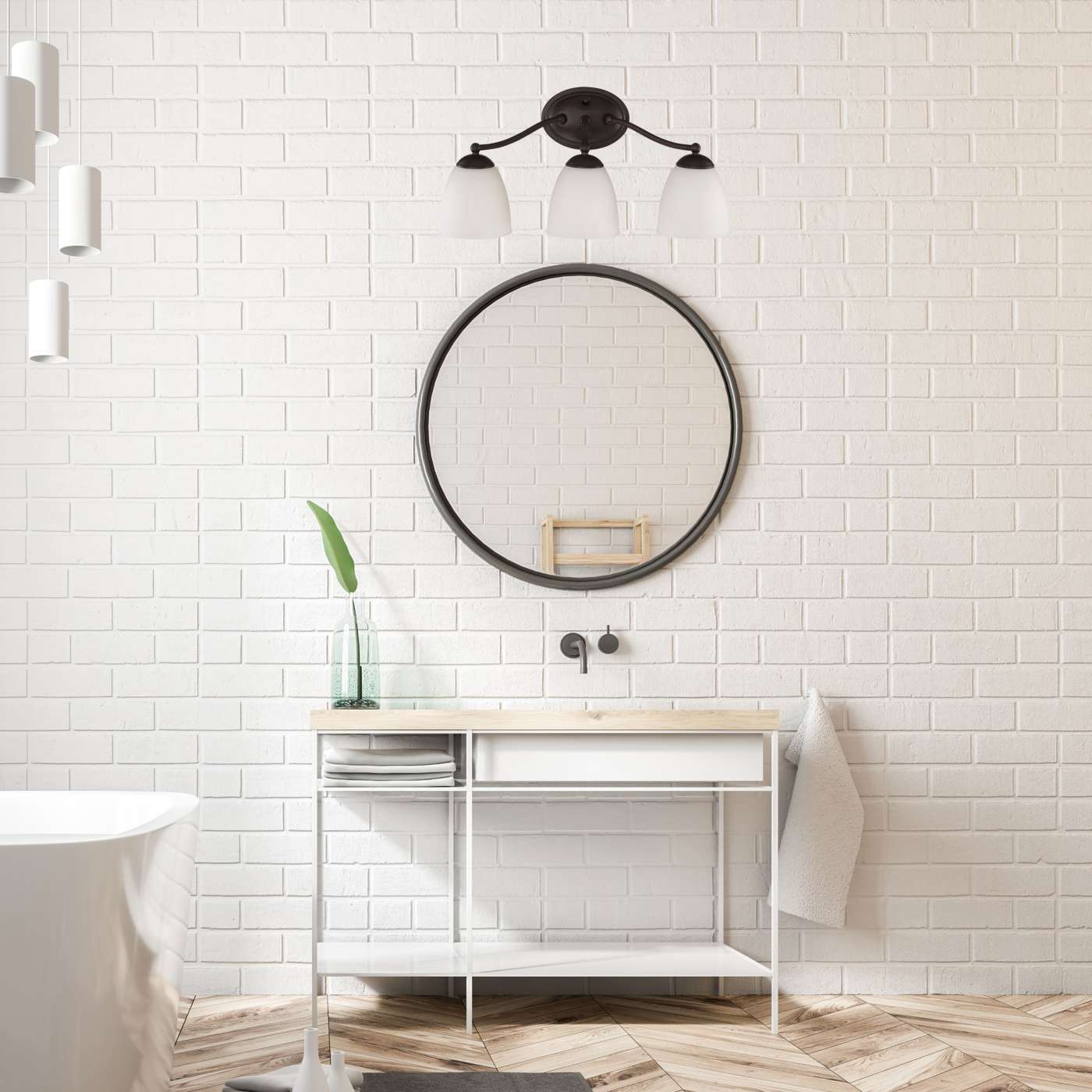 PATTON 3 LIGHT VANITY - 60-5133