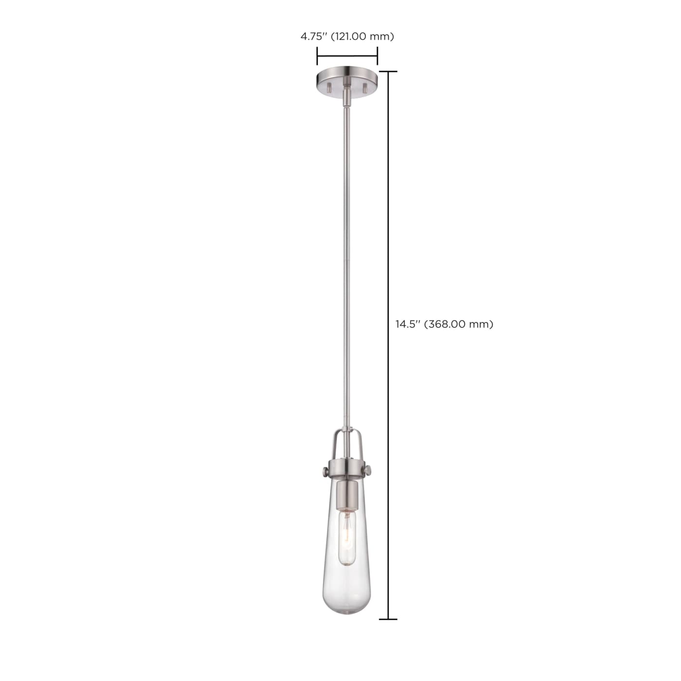 BEAKER 1 LIGHT MINI PENDANT - 60-5262