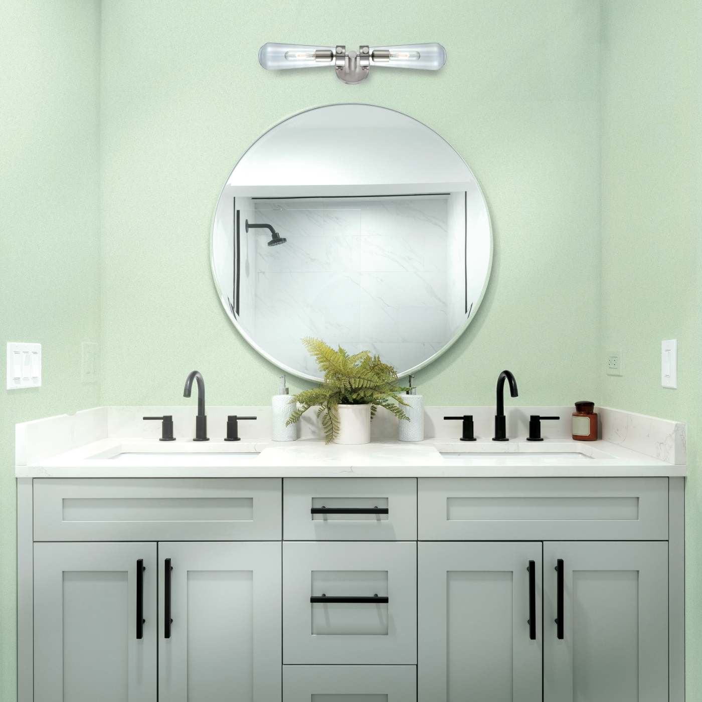 BEAKER 2 LT WALL SCONCE - 60-5263
