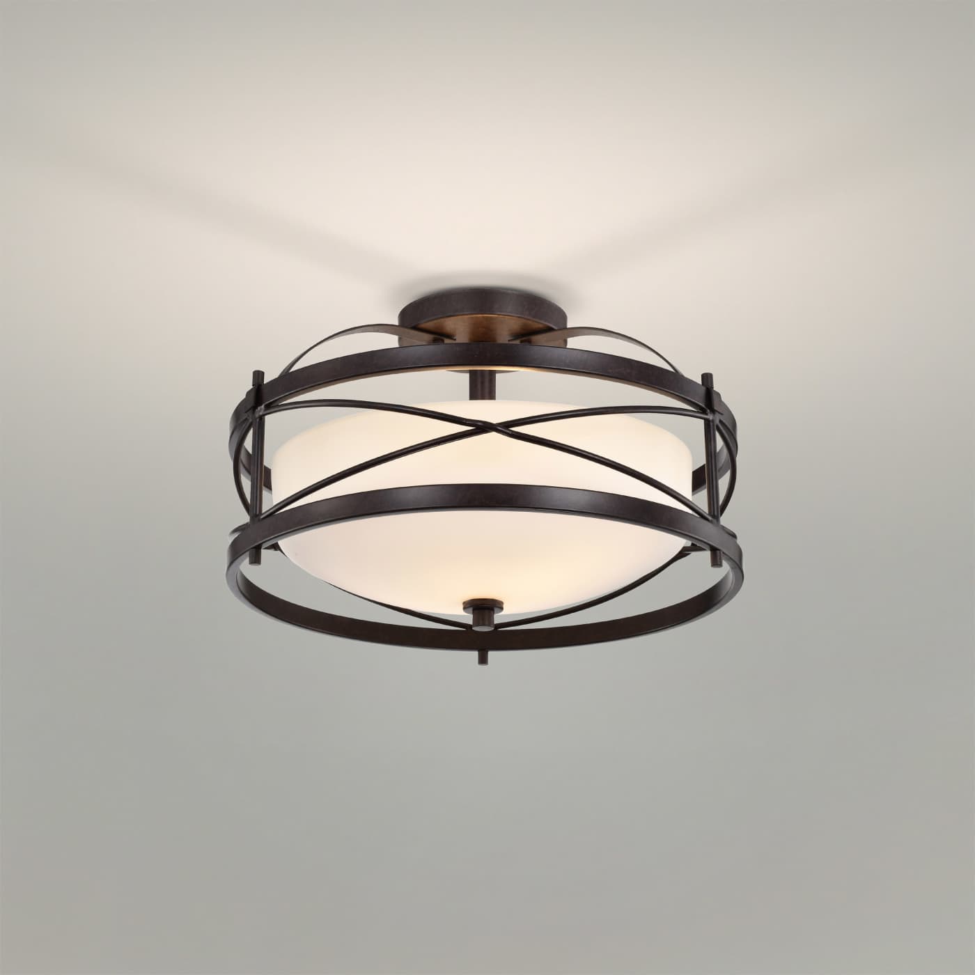 GINGER - 2 LT SEMI FLUSH - 60-5335