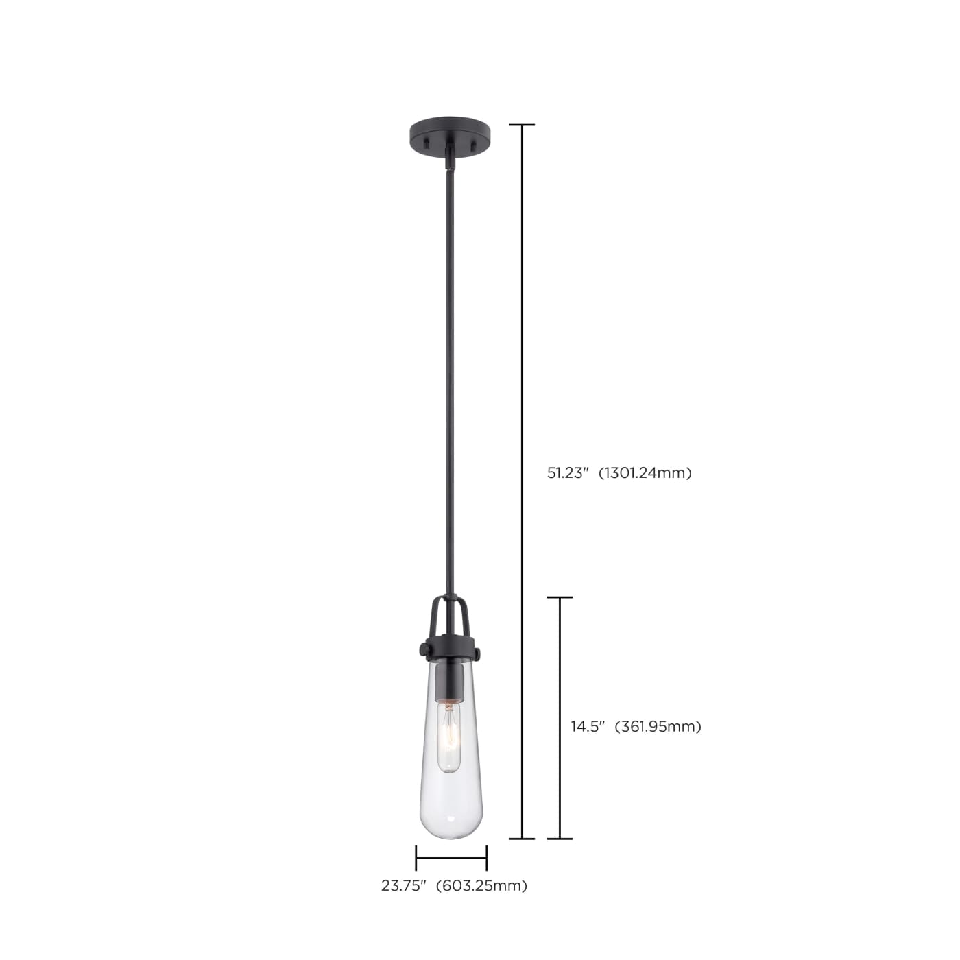 BEAKER 1 LIGHT MINI PENDANT - 60-5362