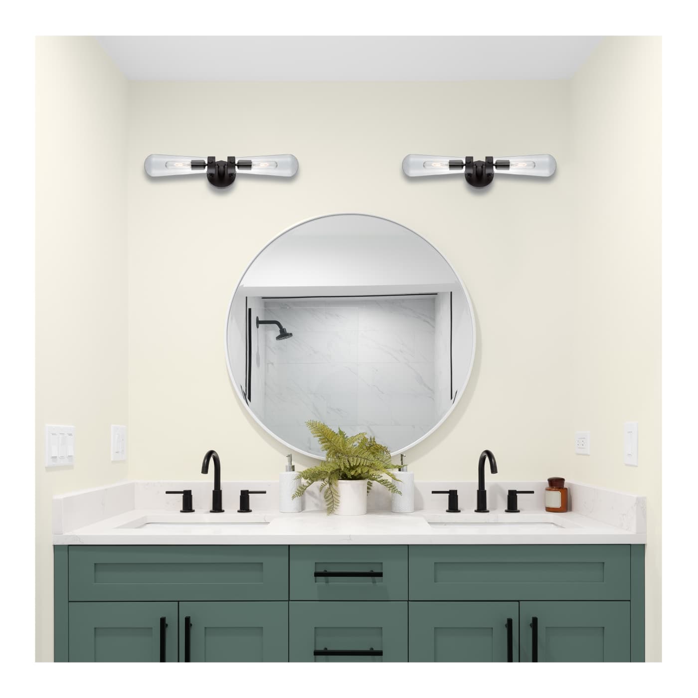 BEAKER 2 LT WALL SCONCE - 60-5363