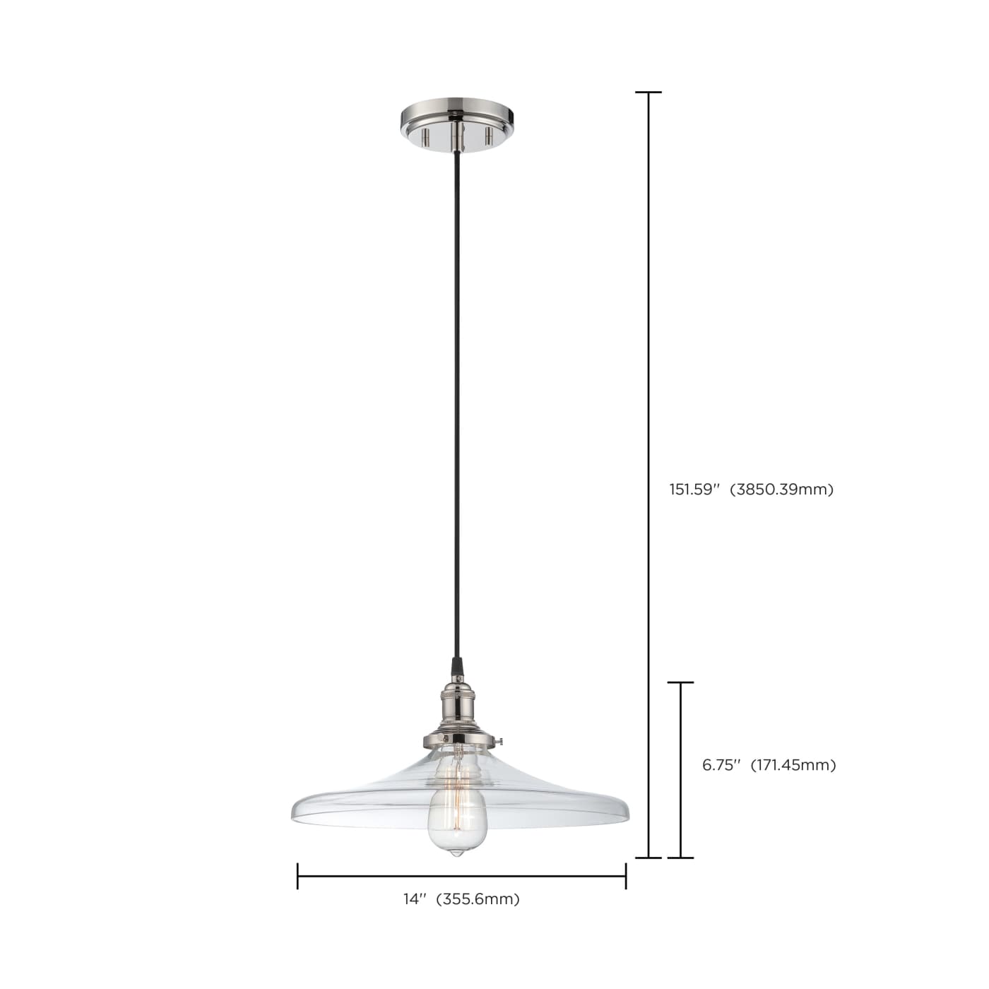 1 LT VINTAGE PENDANT - 60-5407