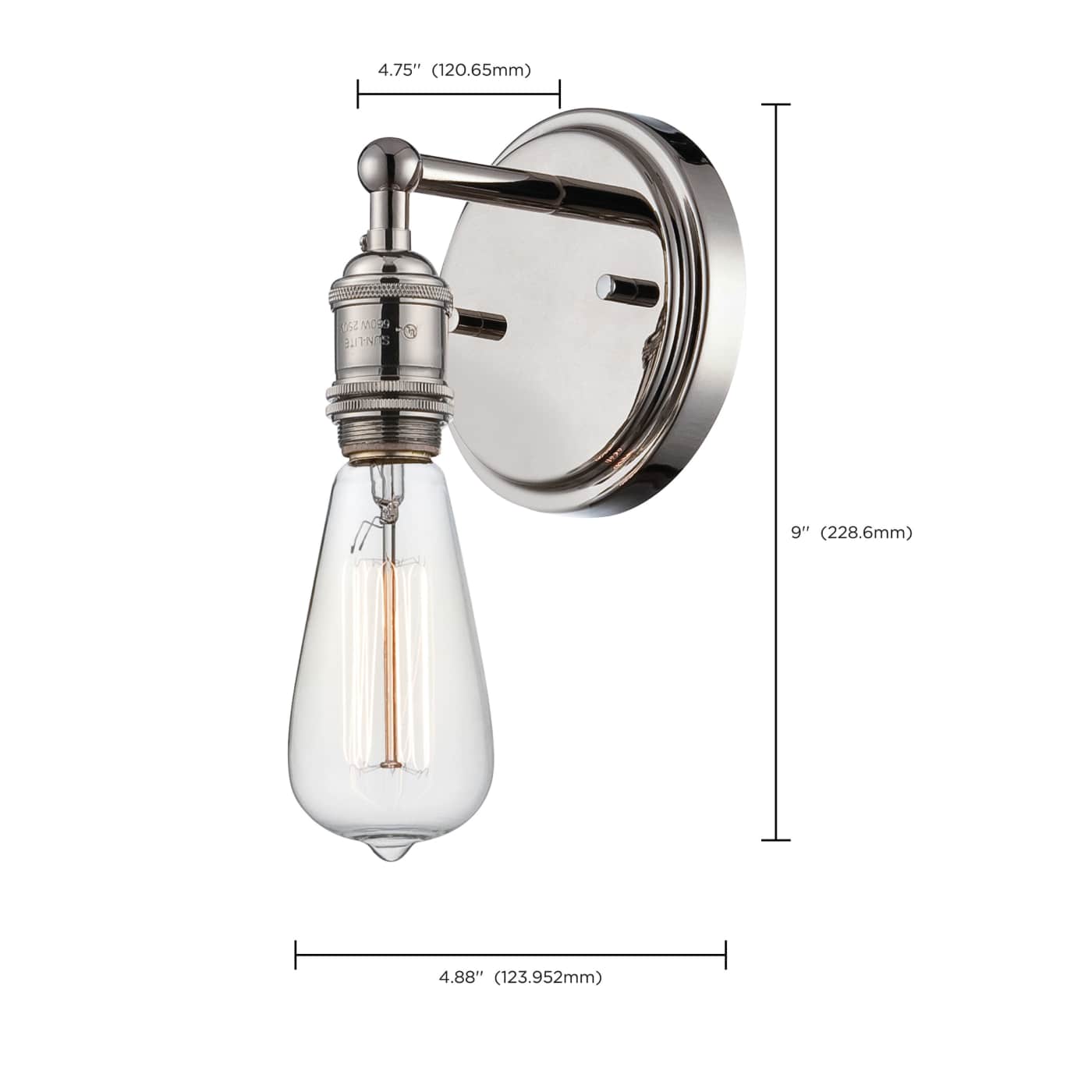 1 LT VINTAGE WALL SCONCE - 60-5415