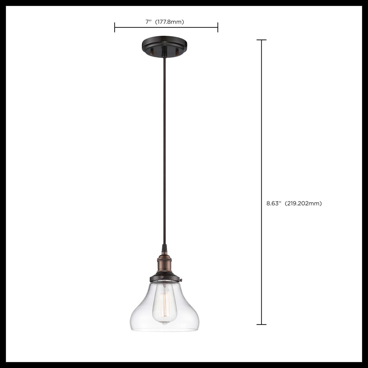 1 LT VINTAGE PENDANT - 60-5503