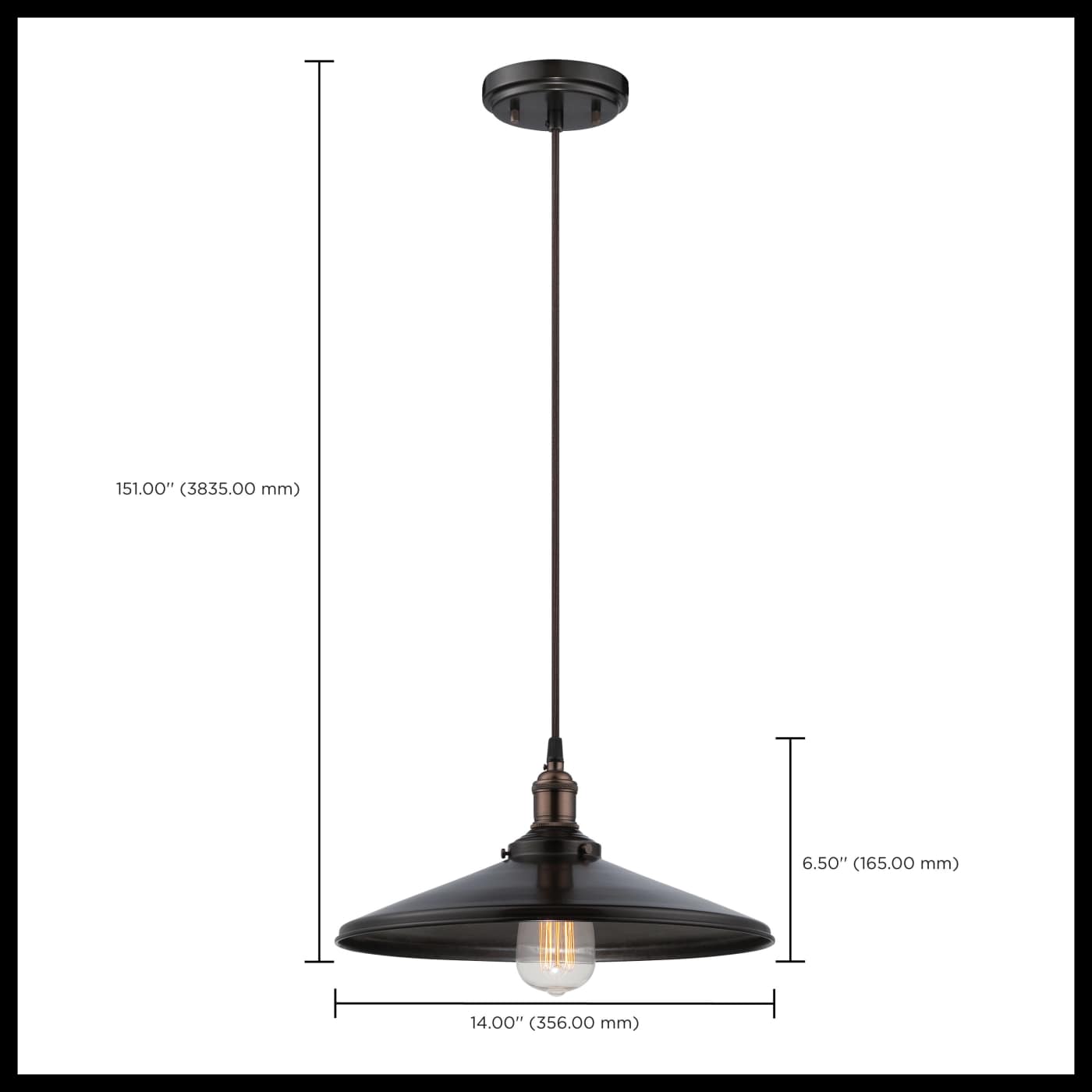 1 LT VINTAGE PENDANT - 60-5509