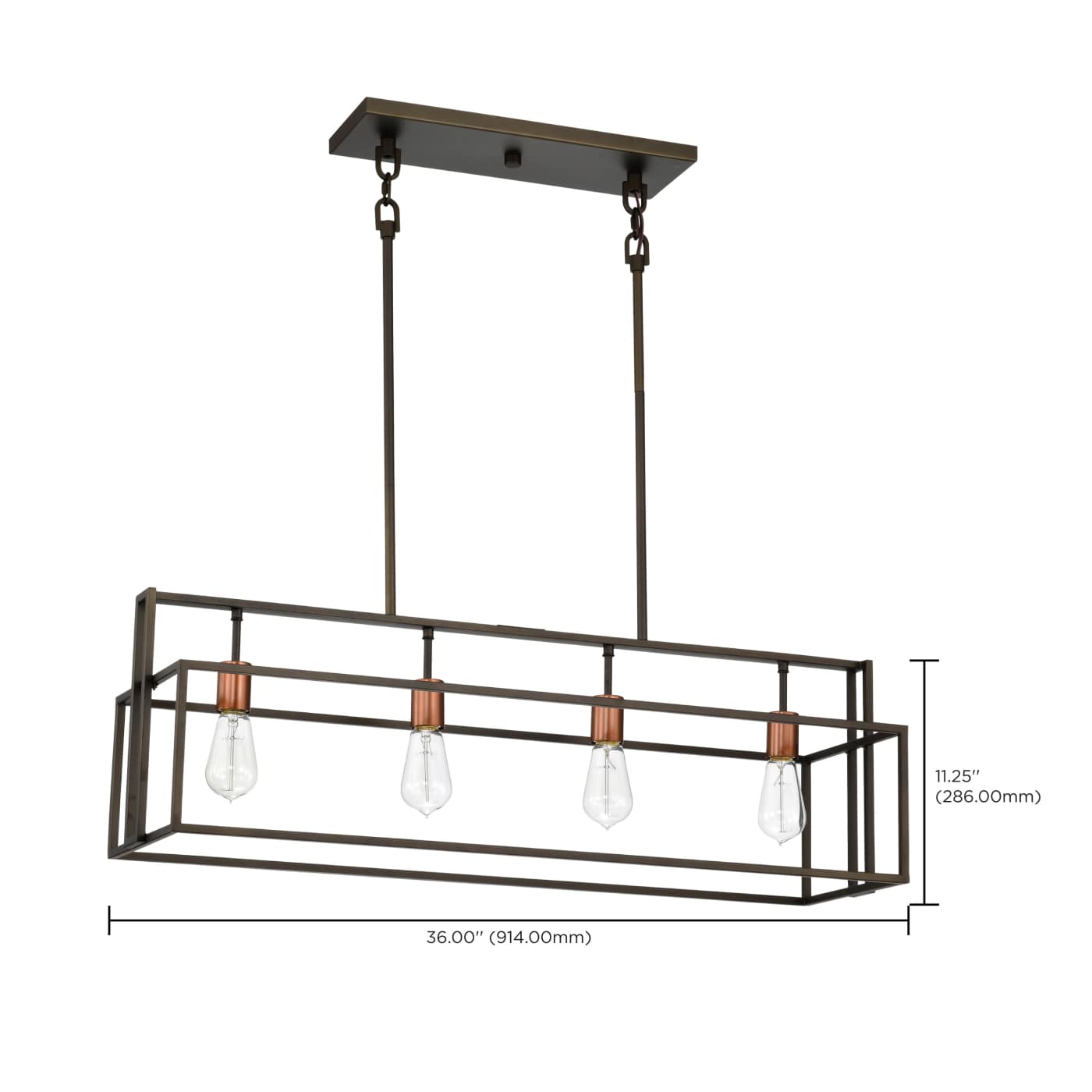 LAKE 4 LIGHT ISLAND PENDANT - 60-5854