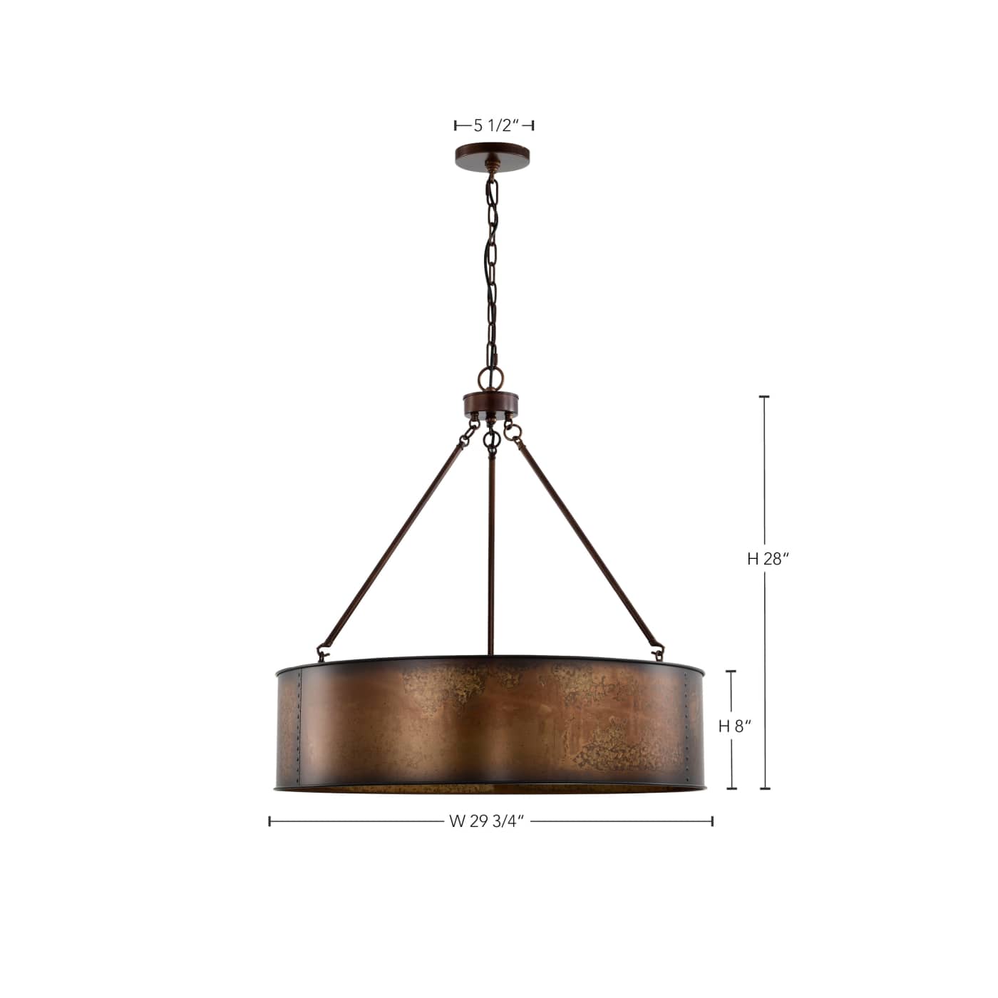 KETTLE 5 LIGHT OVERSIZED PEND - 60-5895