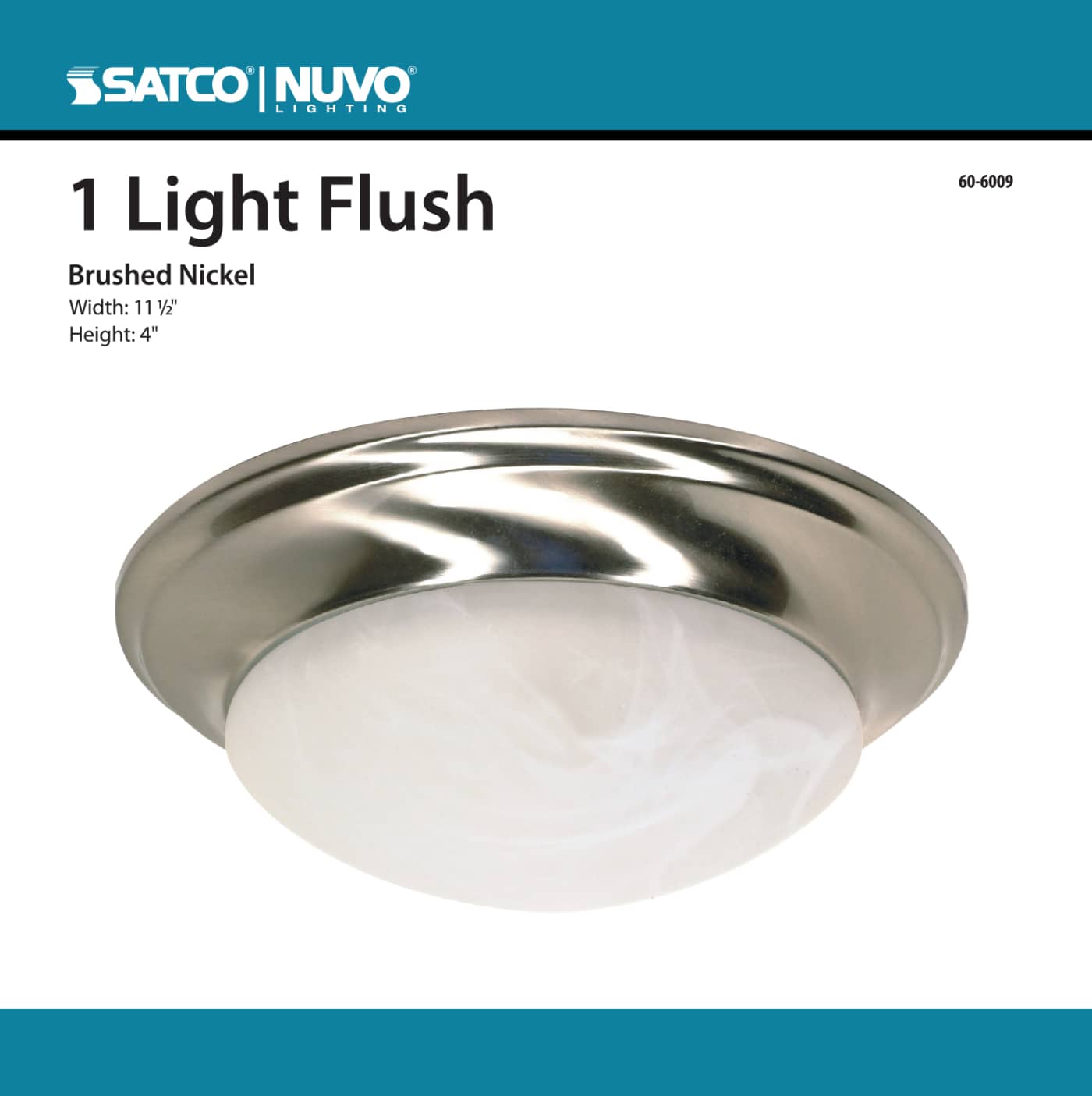 12" TWIST LOCK FLUSH FIXTURE - 60-6009