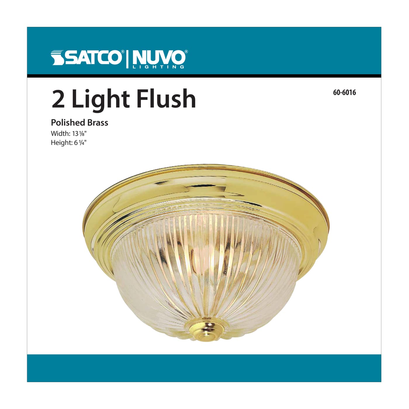 2 LIGHT 13" FLUSH MOUNT - 60-6016