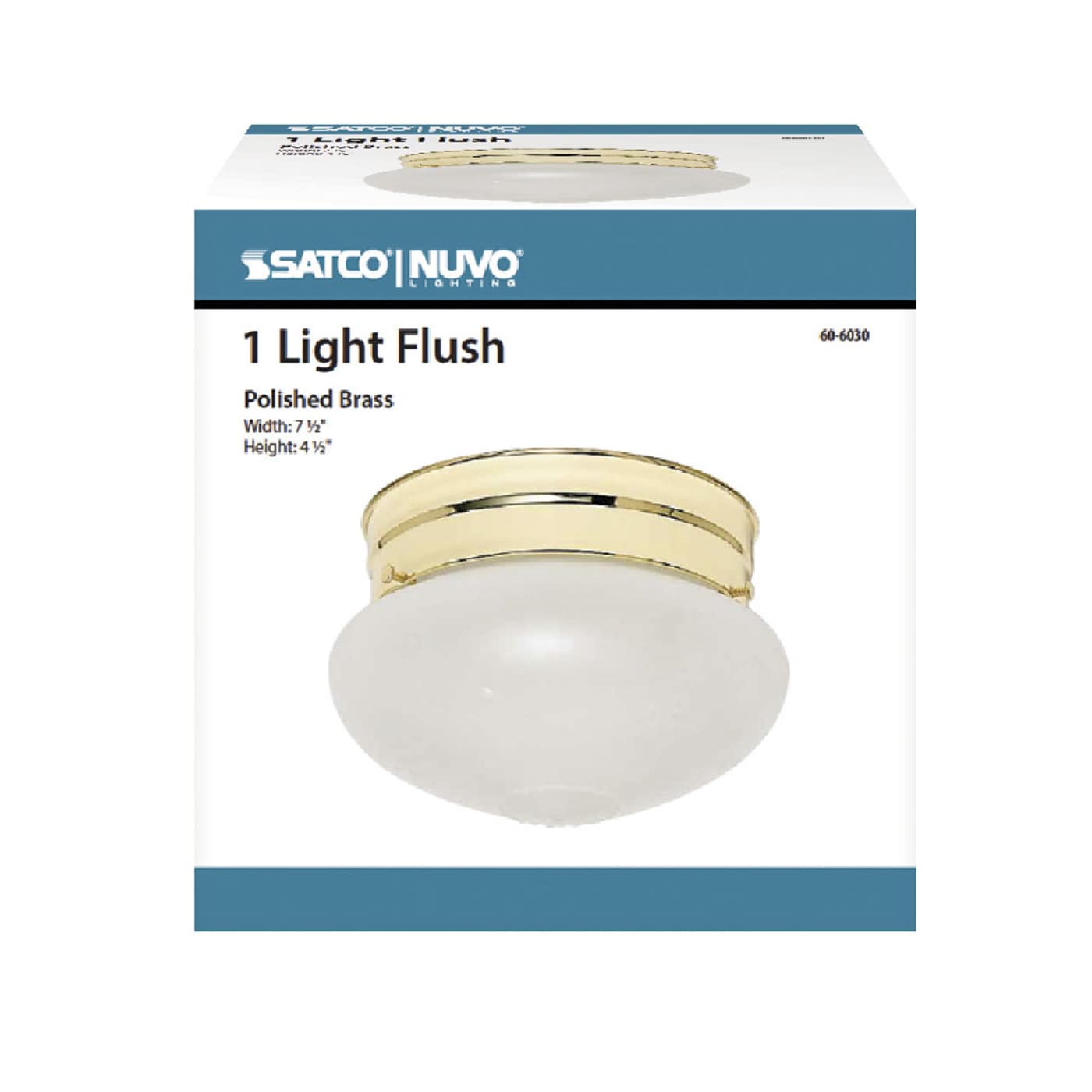 1 LIGHT SMALL MUSHROOM FLUSH - 60-6030