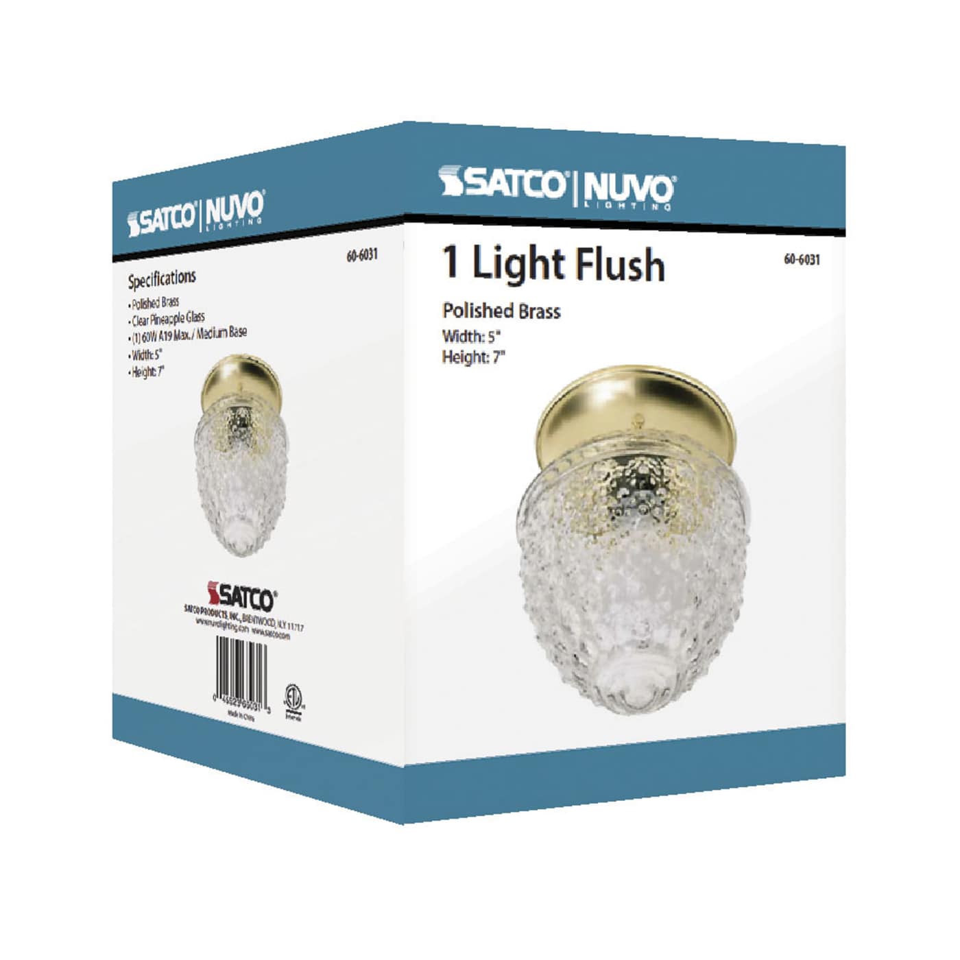 1 LIGHT 6" CEILING FIXTURE - 60-6031