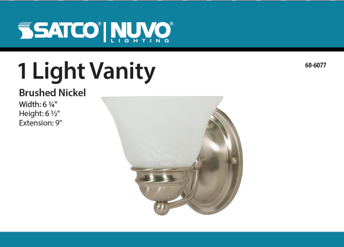 EMPIRE 1 LT 7" VANITY - 60-6077