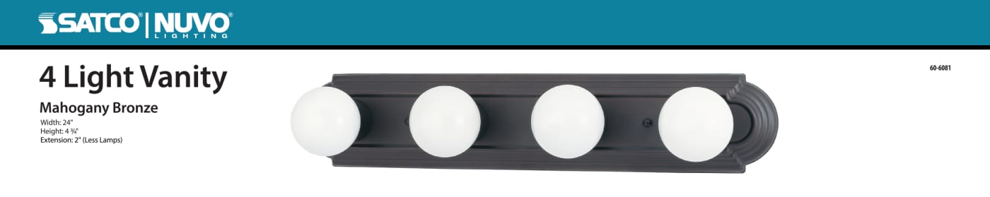 4 LT - 24" RACETRACK VANITY - 60-6081