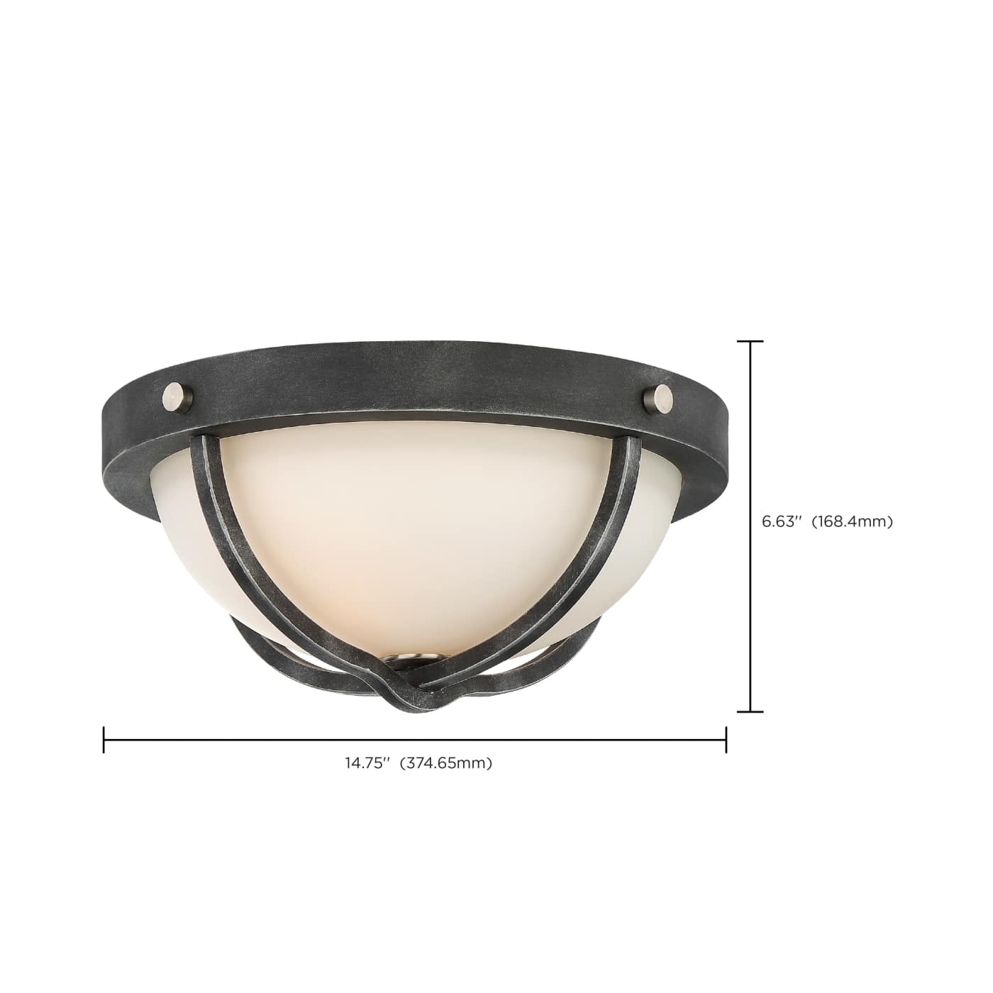 SHERWOOD 2 LIGHT FLUSH MOUNT - 60-6126