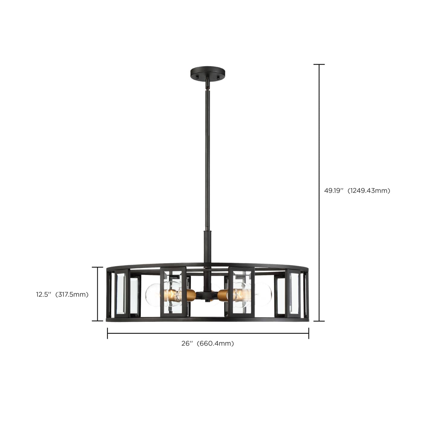 PAYNE 5 LIGHT PENDANT - 60-6416