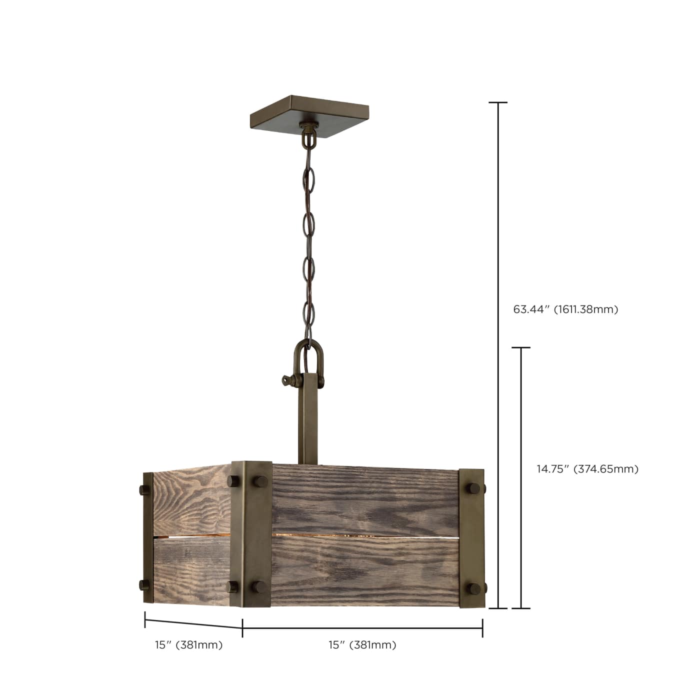WINCHESTER 4 LIGHT PENDANT - 60-6422