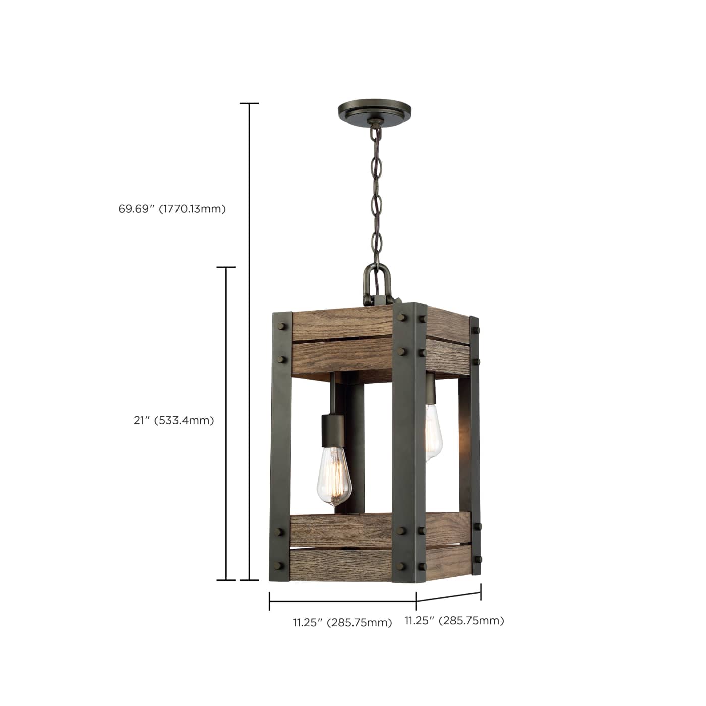 WINCHESTER 2 LIGHT PENDANT - 60-6425