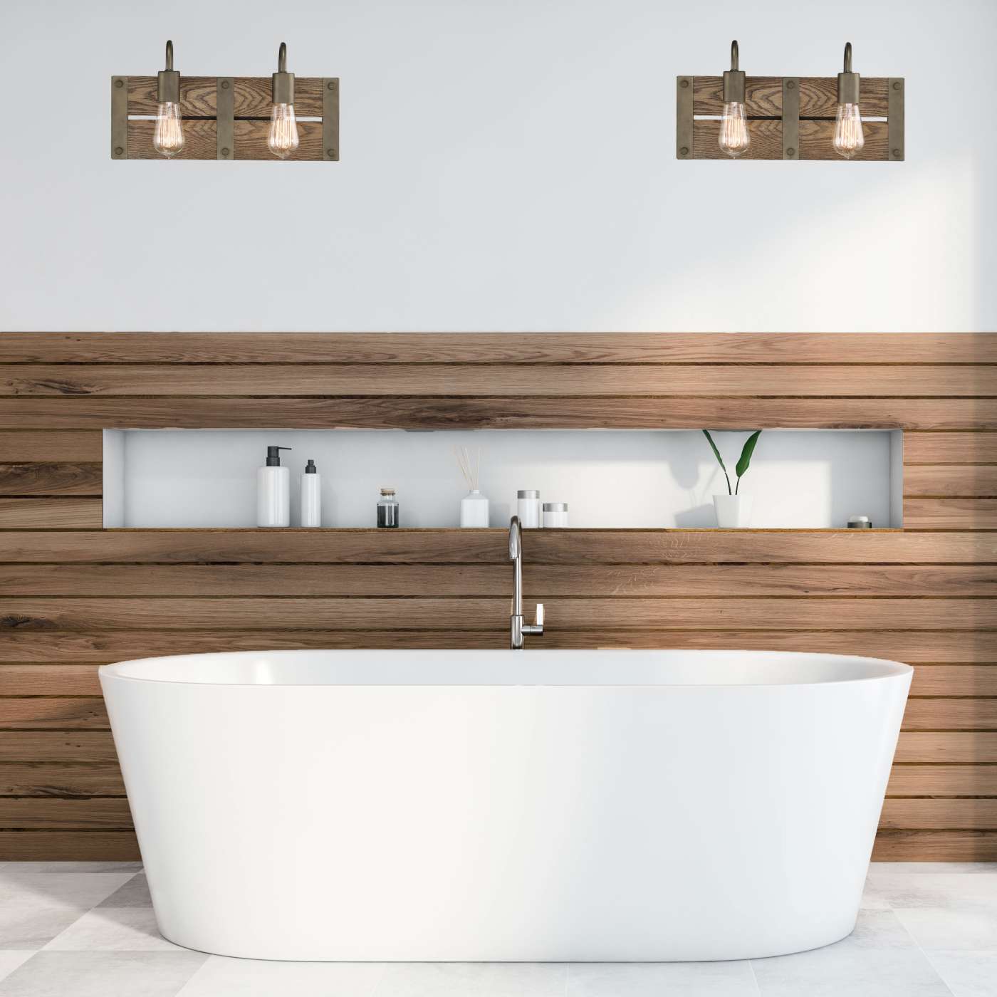 WINCHESTER 2 LIGHT VANITY - 60-6428