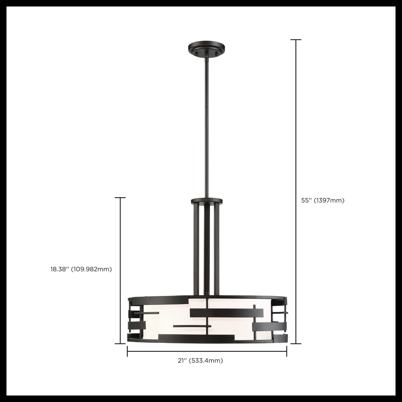LANSING 3 LIGHT PENDANT - 60-6435