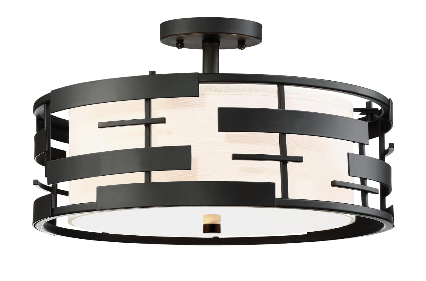LANSING 3 LGT SEMI FLUSH - 60-6436