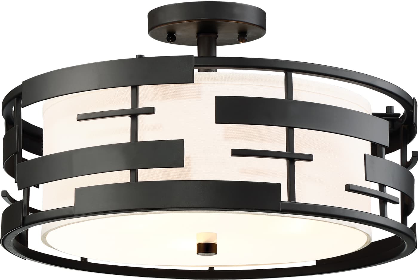 LANSING 3 LGT SEMI FLUSH - 60-6436