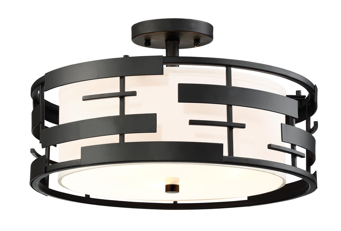 LANSING 3 LGT SEMI FLUSH - 60-6436
