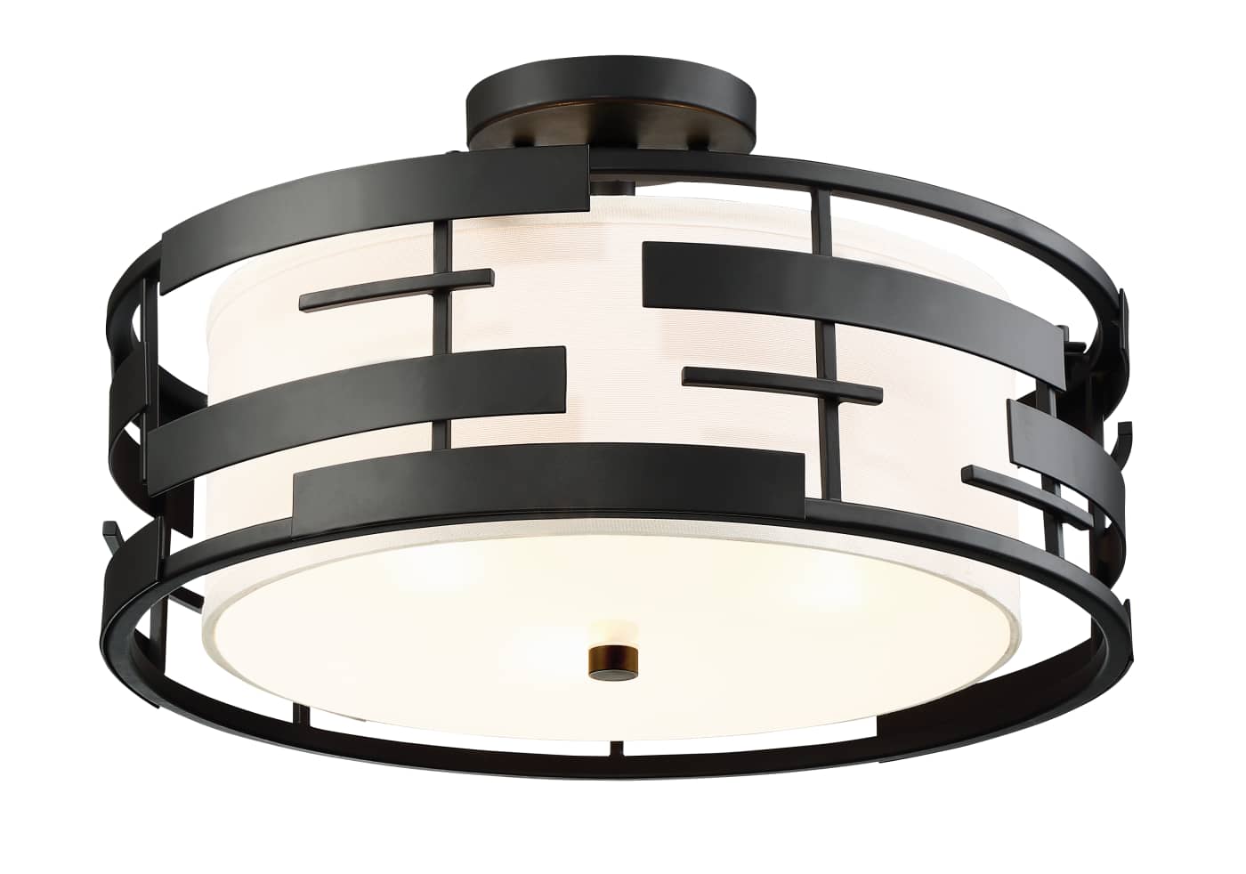 LANSING 3 LGT SEMI FLUSH - 60-6436