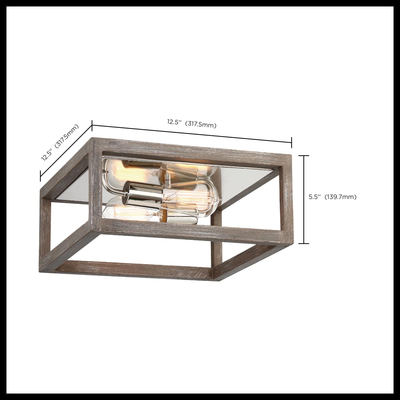 BLISS 2 LIGHT FLUSH MOUNT - 60-6482