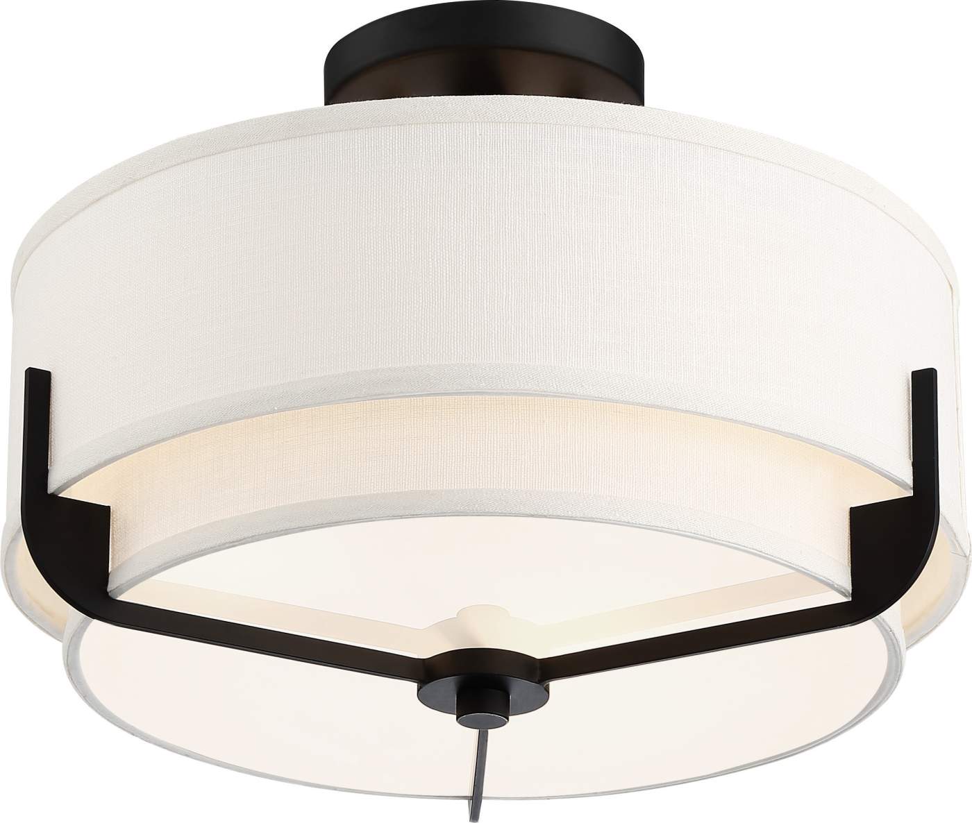 FRANKIE 3 LIGHT SEMI FLUSH - 60-6545