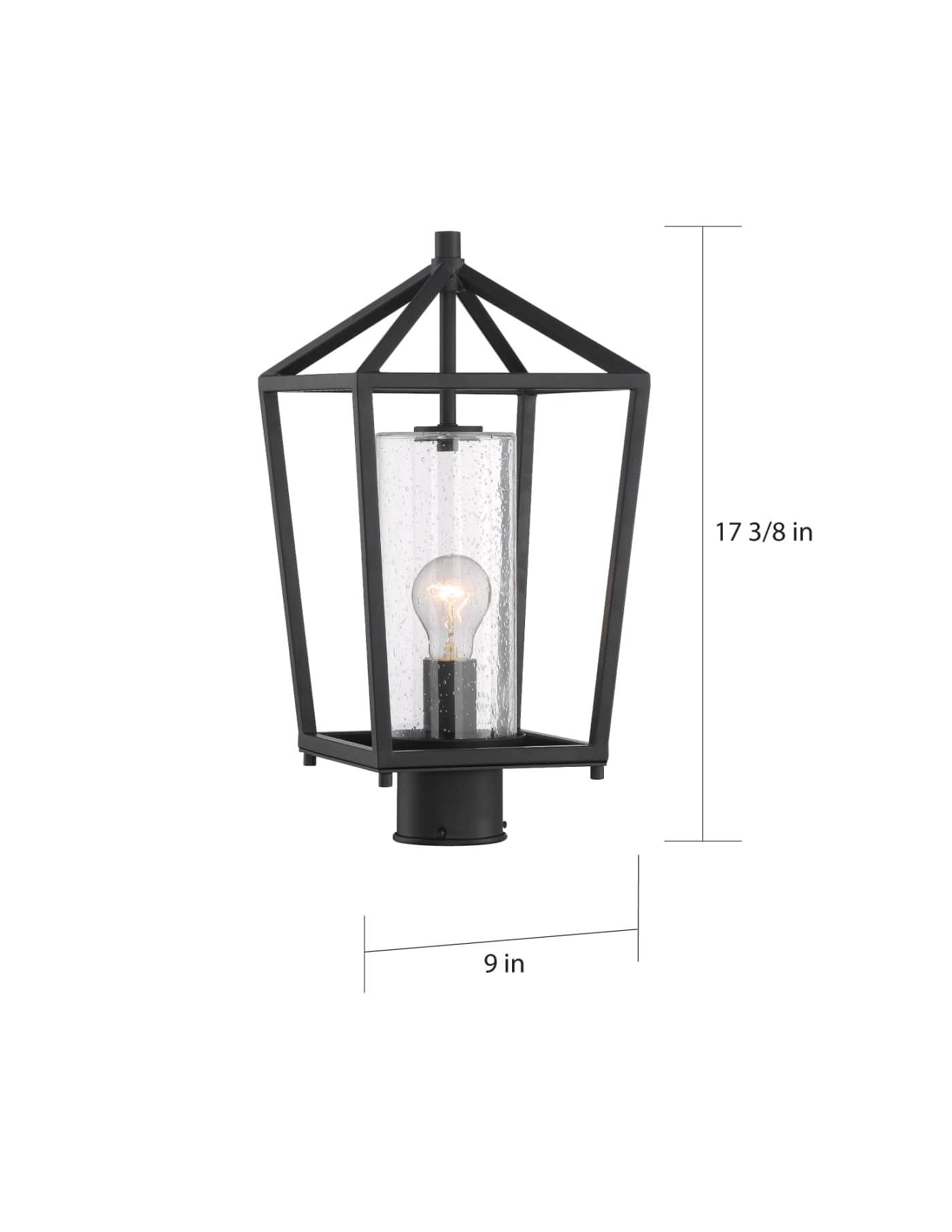 HOPEWELL 1 LT POST LANTERN - 60-6595