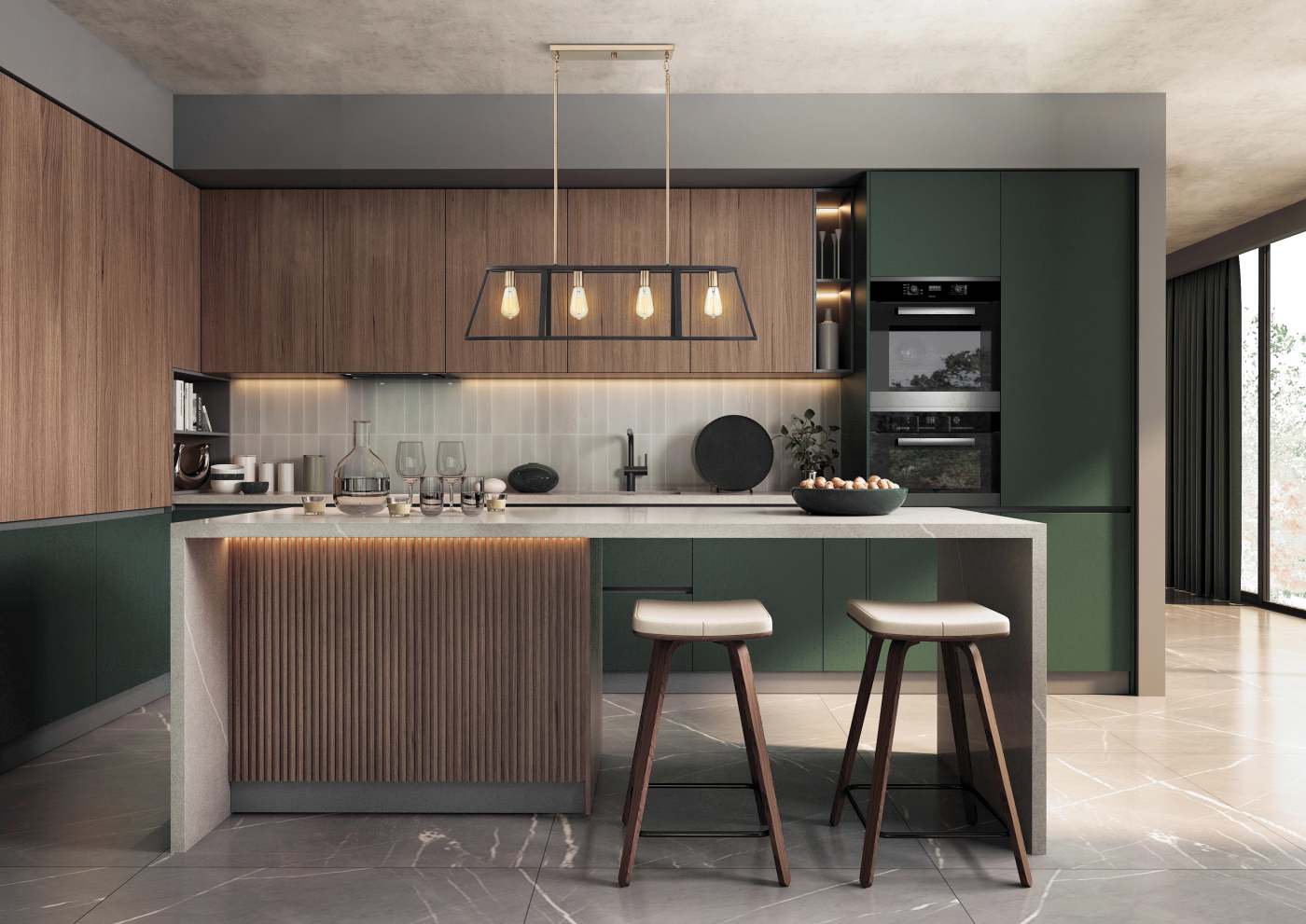 CHASSIS 4 LIGHT ISLAND PENDANT - 60-6644