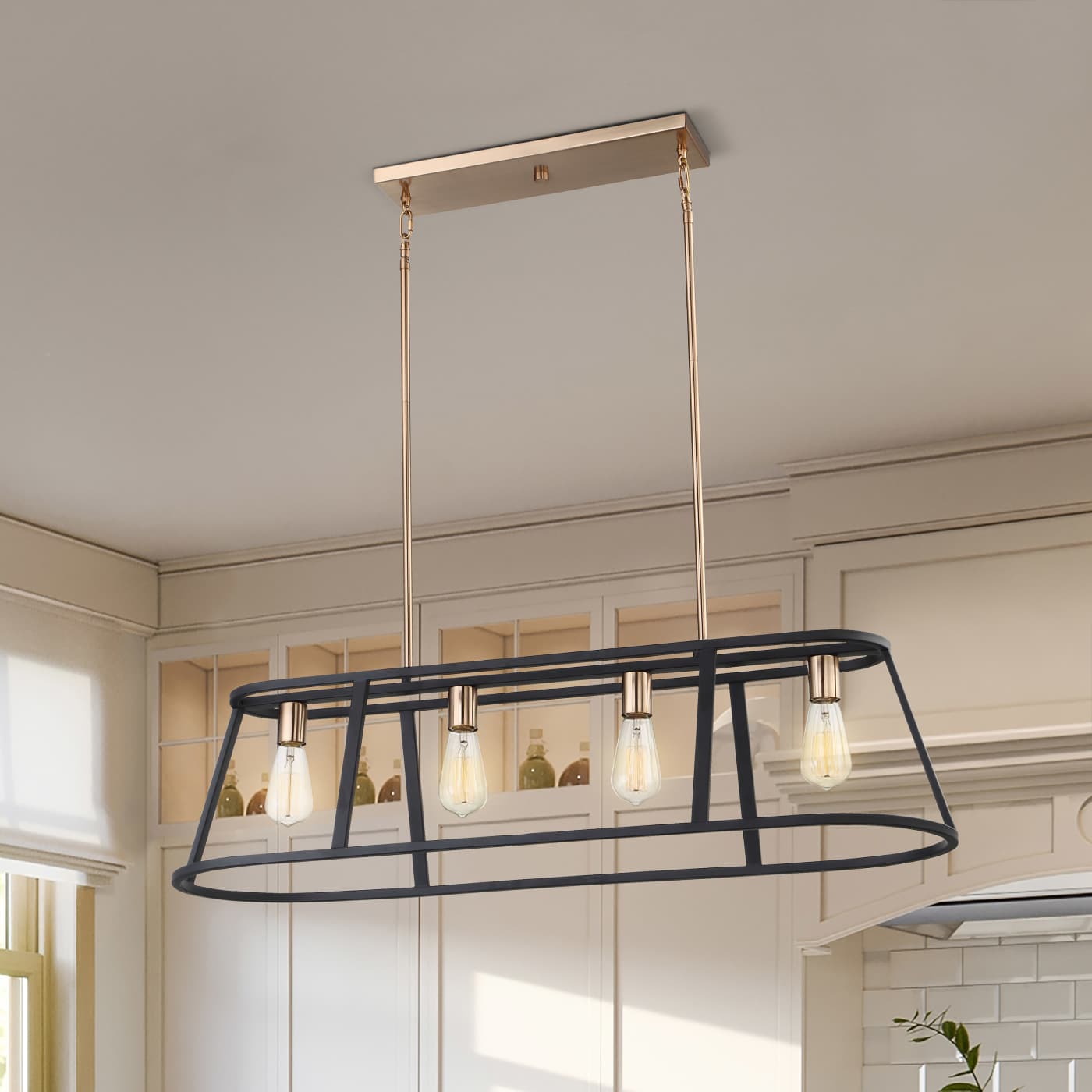 CHASSIS 4 LIGHT ISLAND PENDANT - 60-6644