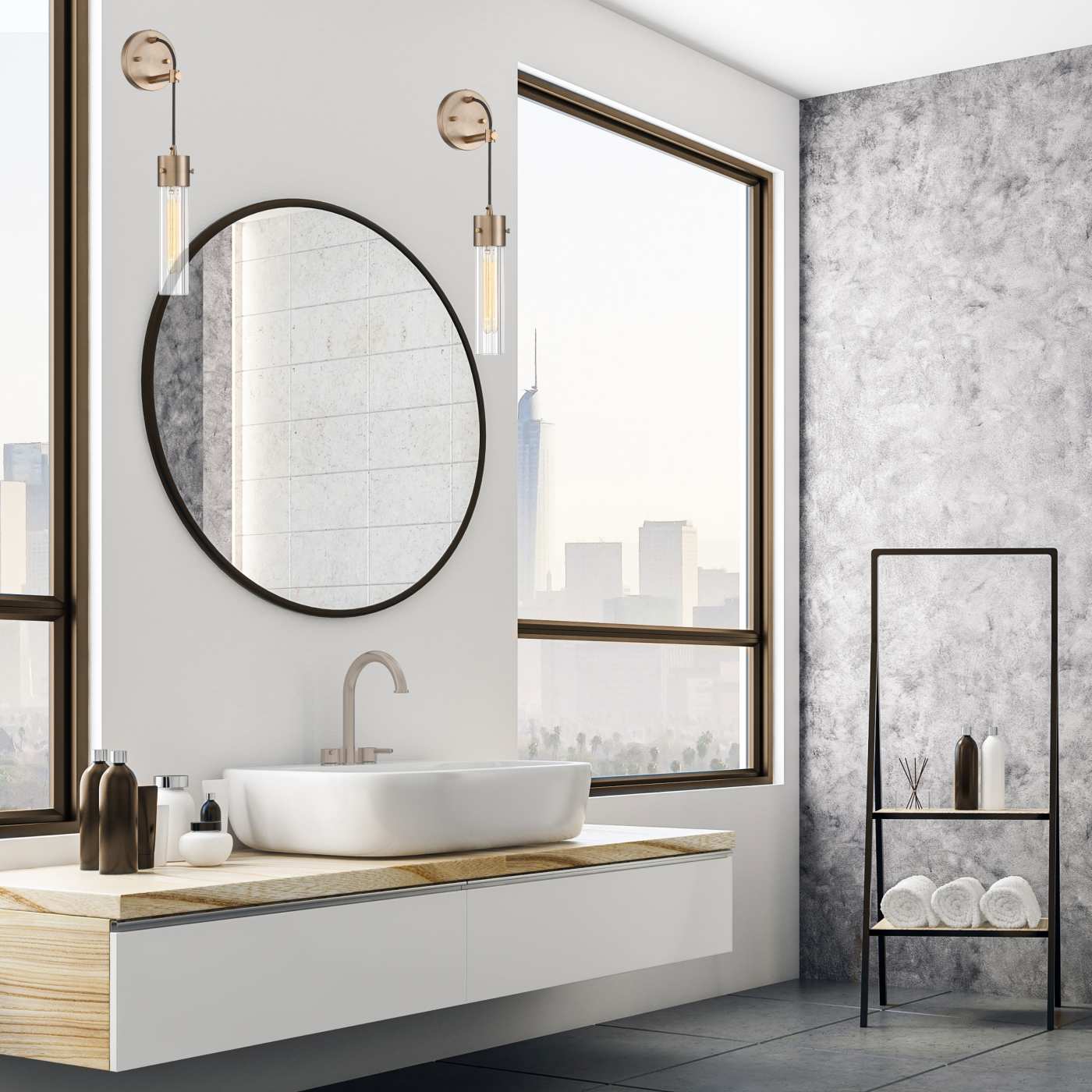 EAVES 1 LIGHT WALL SCONCE - 60-6711