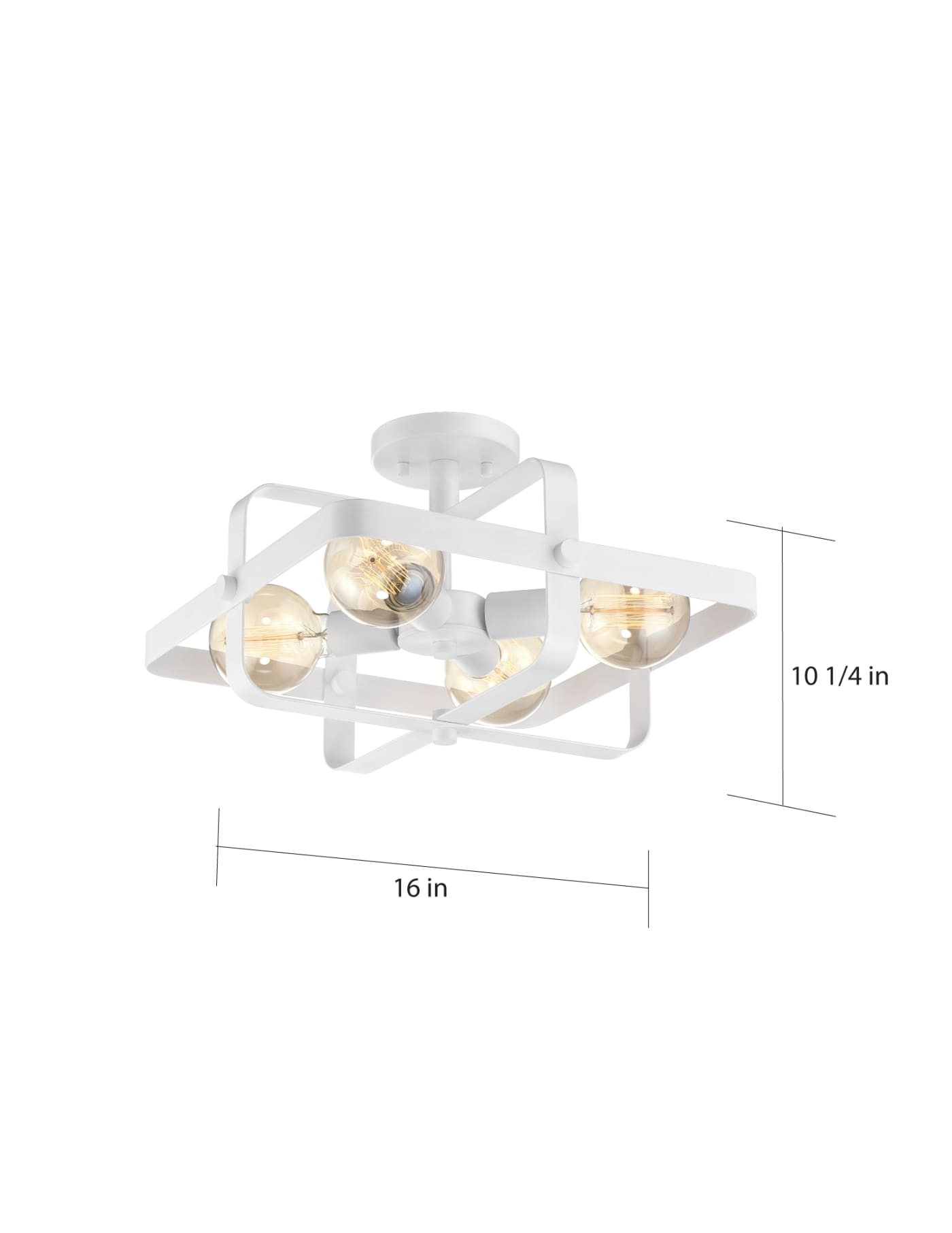 PRANA 4 LIGHT FLUSH MOUNT - 60-6724
