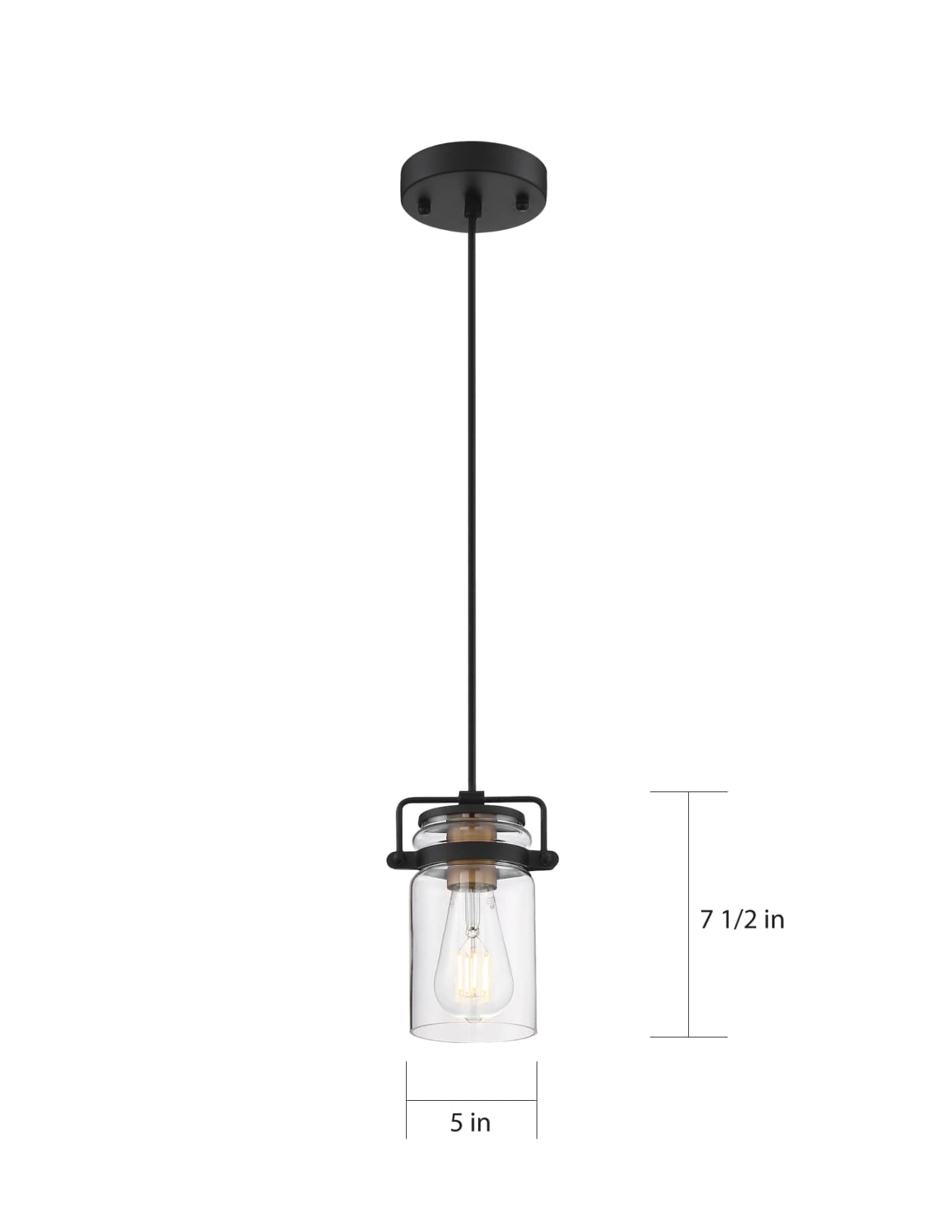 ANTEBELLUM 1 LT MINI PENDANT - 60-6733