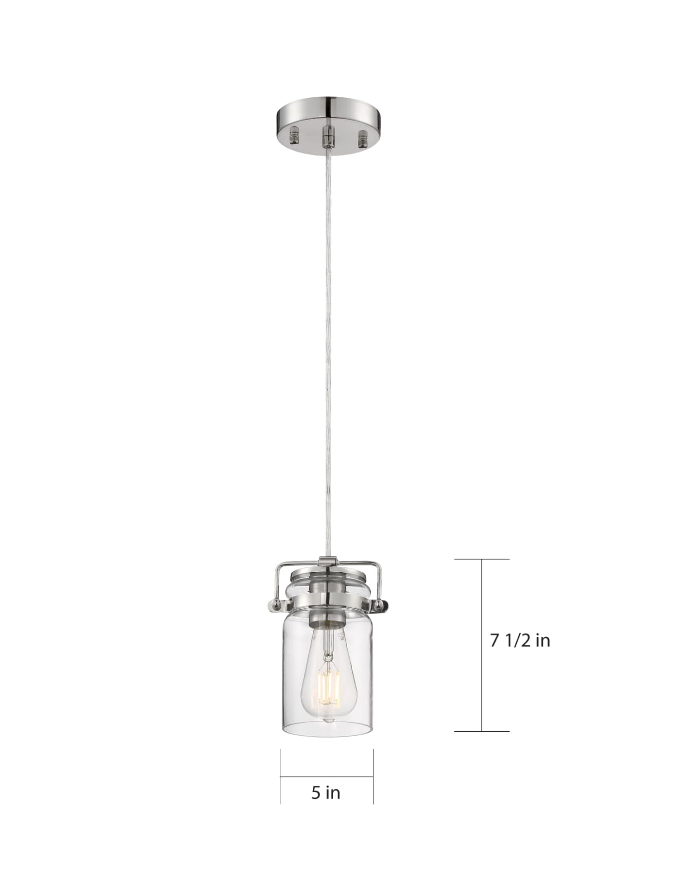 ANTEBELLUM 1 LT MINI PENDANT - 60-6734