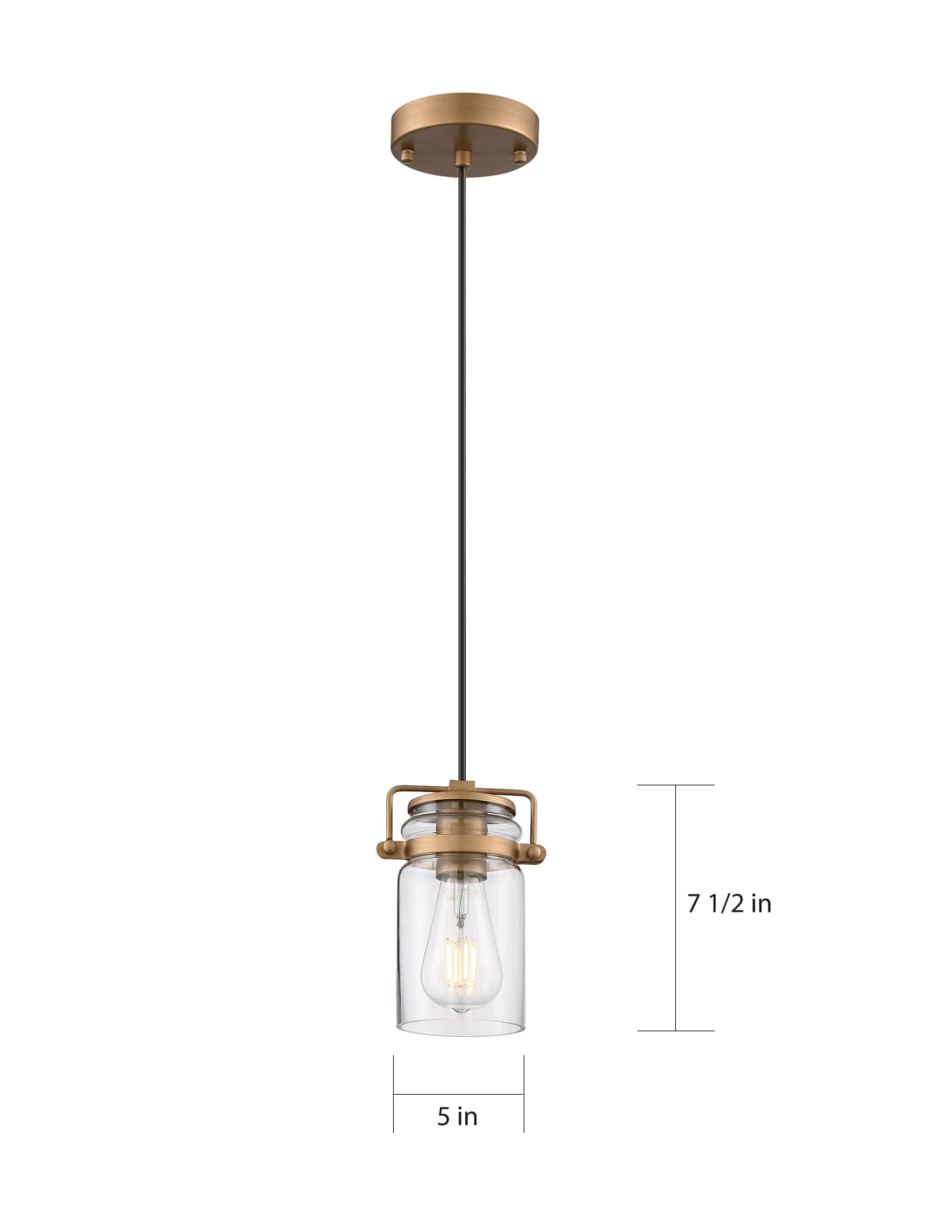 ANTEBELLUM 1 LT MINI PENDANT - 60-6735