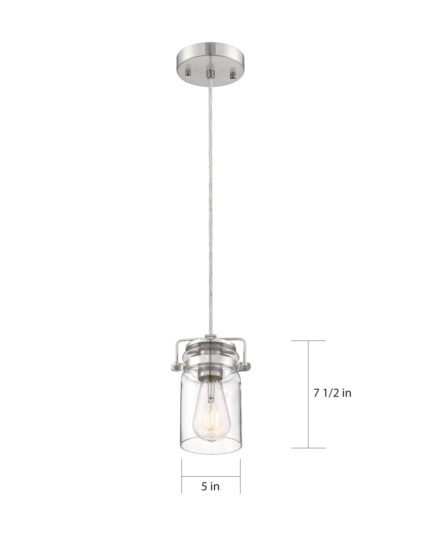 ANTEBELLUM 1 LT MINI PENDANT - 60-6736