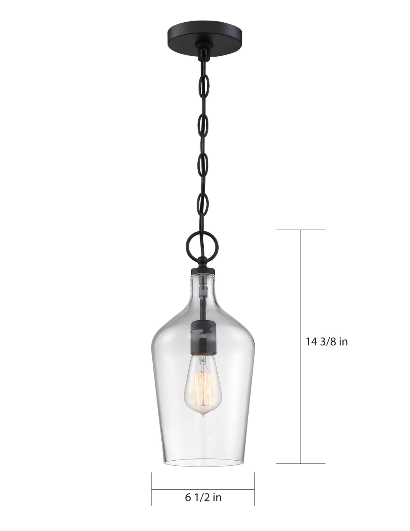 HARTLEY 1 LIGHT PENDANT - 60-6749