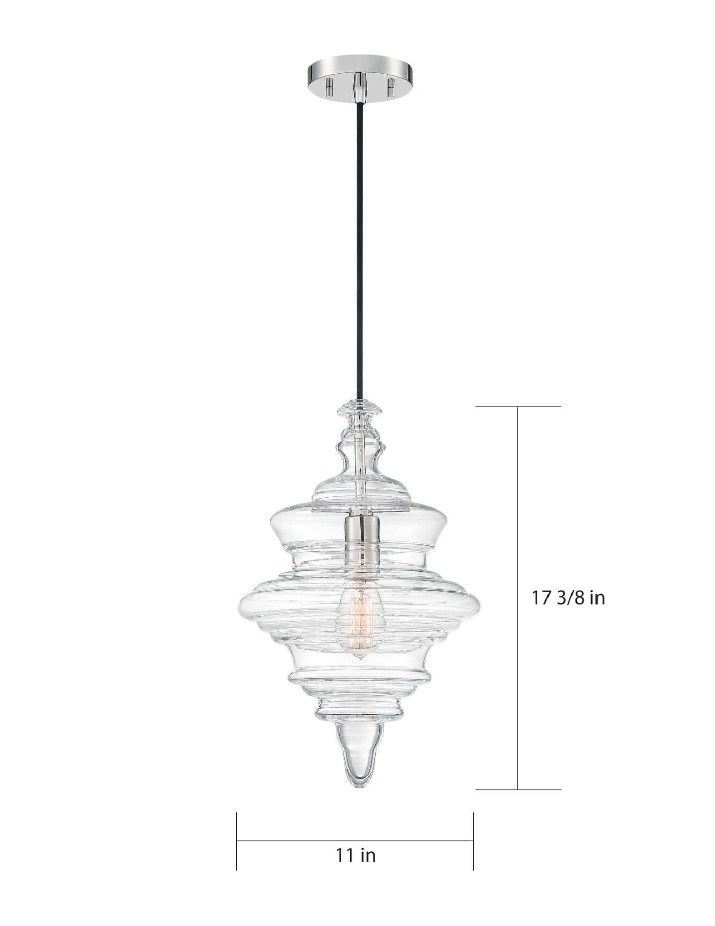BALLARAT 1 LIGHT PENDANT - 60-6762
