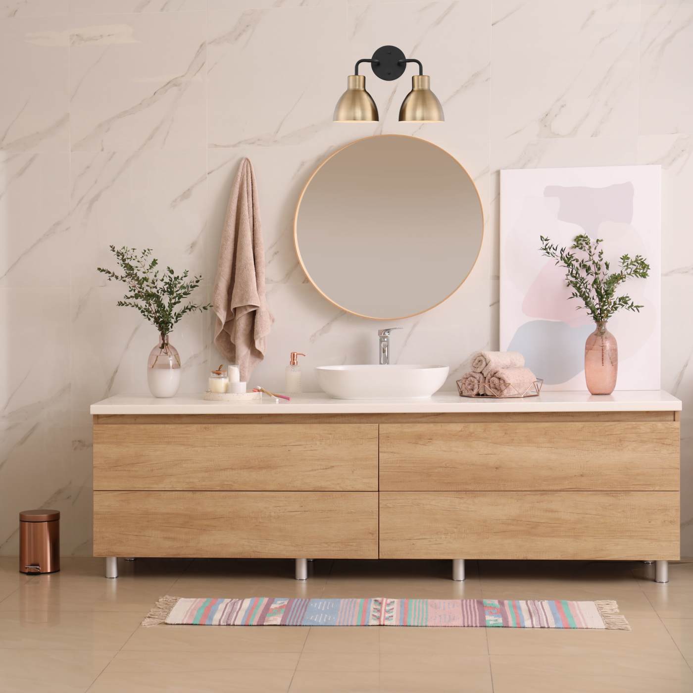 SLOAN 2 LIGHT VANITY - 60-6792