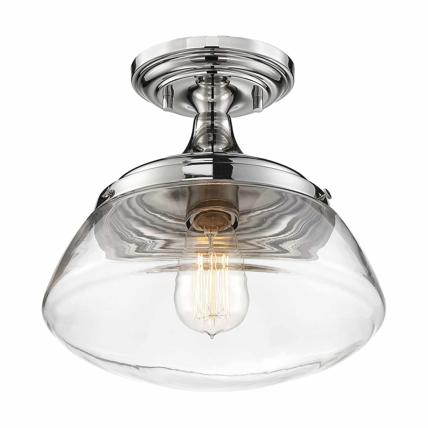 KEW 1 LIGHT SEMI FLUSH - 60-6798