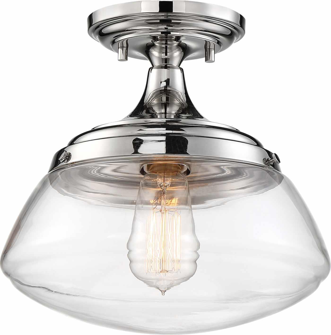 KEW 1 LIGHT SEMI FLUSH - 60-6798